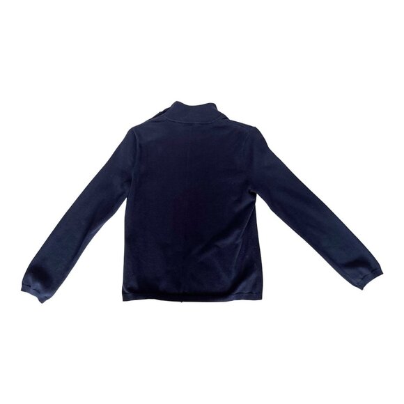 Vintage Lauren Ralph Lauren Navy Mock Neck Emblem Top 90s / 00s Size S - Picture 5 of 6